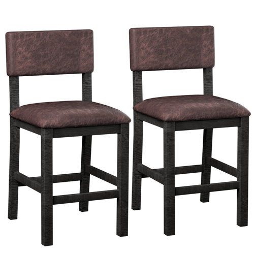 Red Barrel Studio® Pine Wood Bar Stool Wayfair